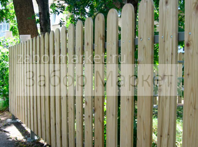 Забор деревянный 4
